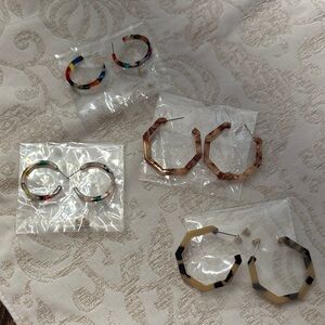 Colorful Hoop Earring Set